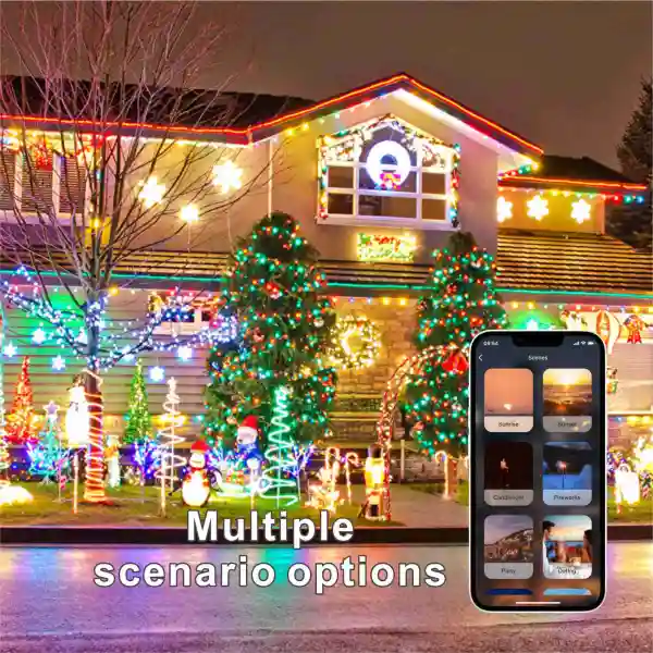 outdoor coloured string lights (4)