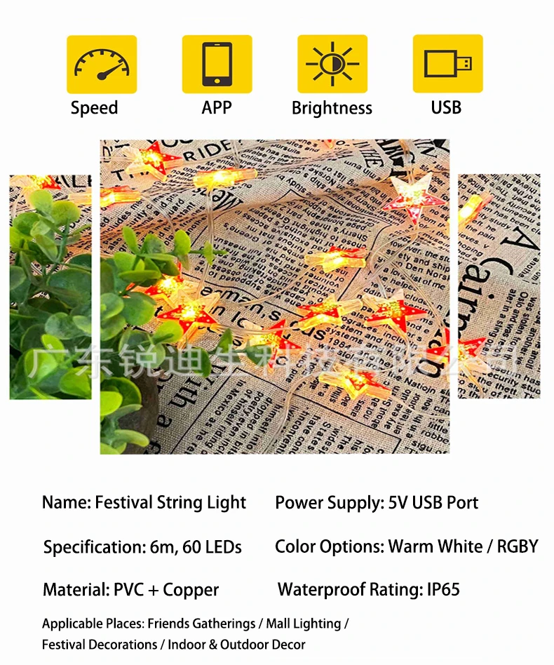 Christmas Star led strip lights (2)