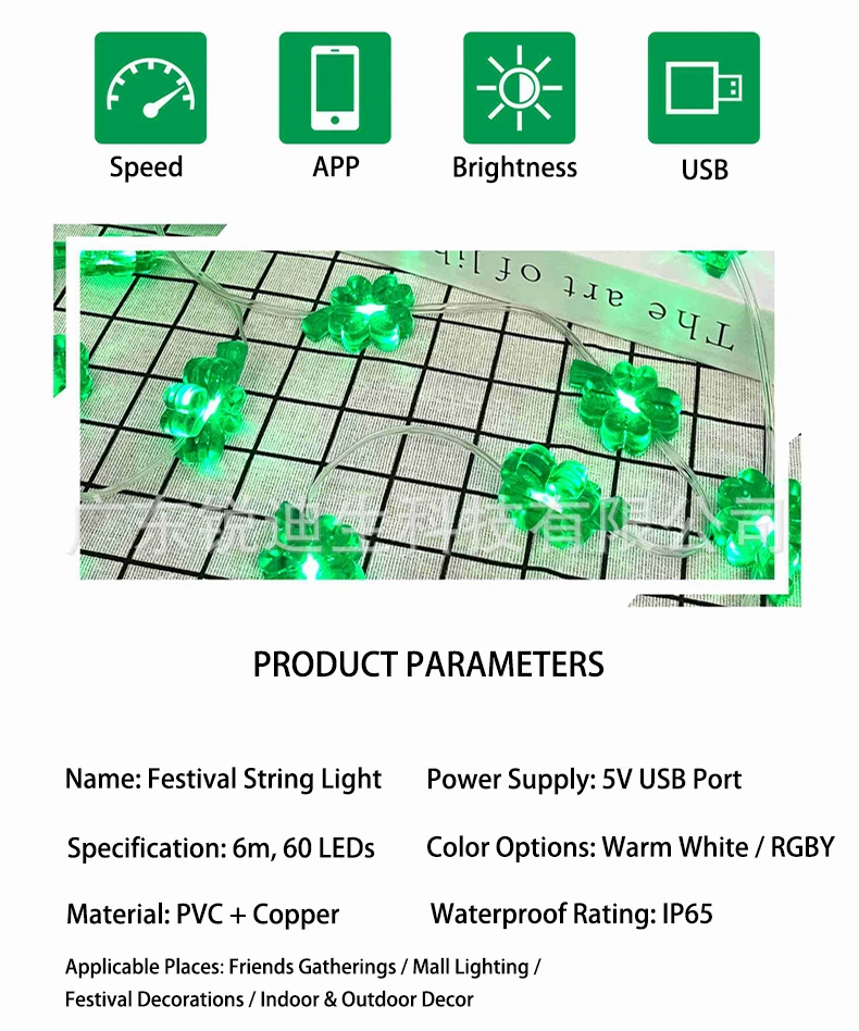 Lucky Clover led strip lights (2)