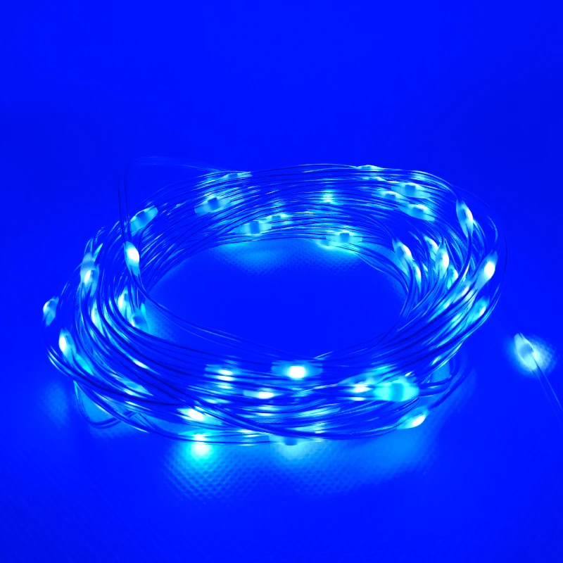 bule outdoor string lights